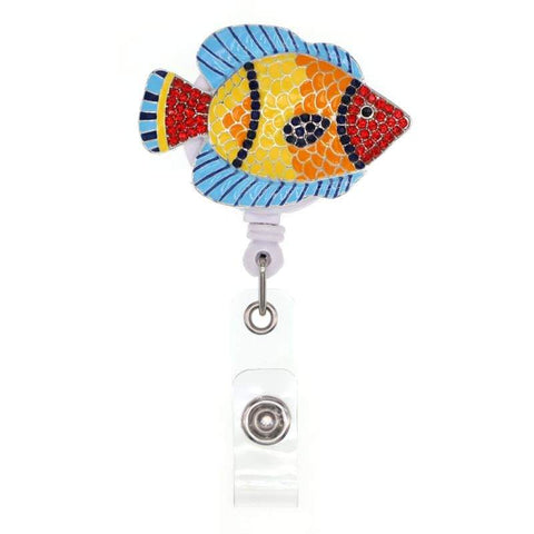 Rainbow Fish Retractable Badge Reel – PinkPolish Design