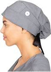 Healing Hands Bouffant Scrub Hat with Button