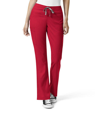Wunderlove Solid Red Wrinkled Pants – Cherrypick
